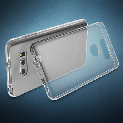 LG V30 Handy Hülle von NALIA, Transparentes Silikon Case Cover Tasche Schutz