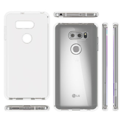 LG V30 Handy Hülle von NALIA, Transparentes Silikon Case Cover Tasche Schutz