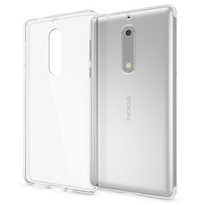 Nokia 5 Handy Hülle von NALIA, Transparentes Silikon Case Cover Tasche Schutz