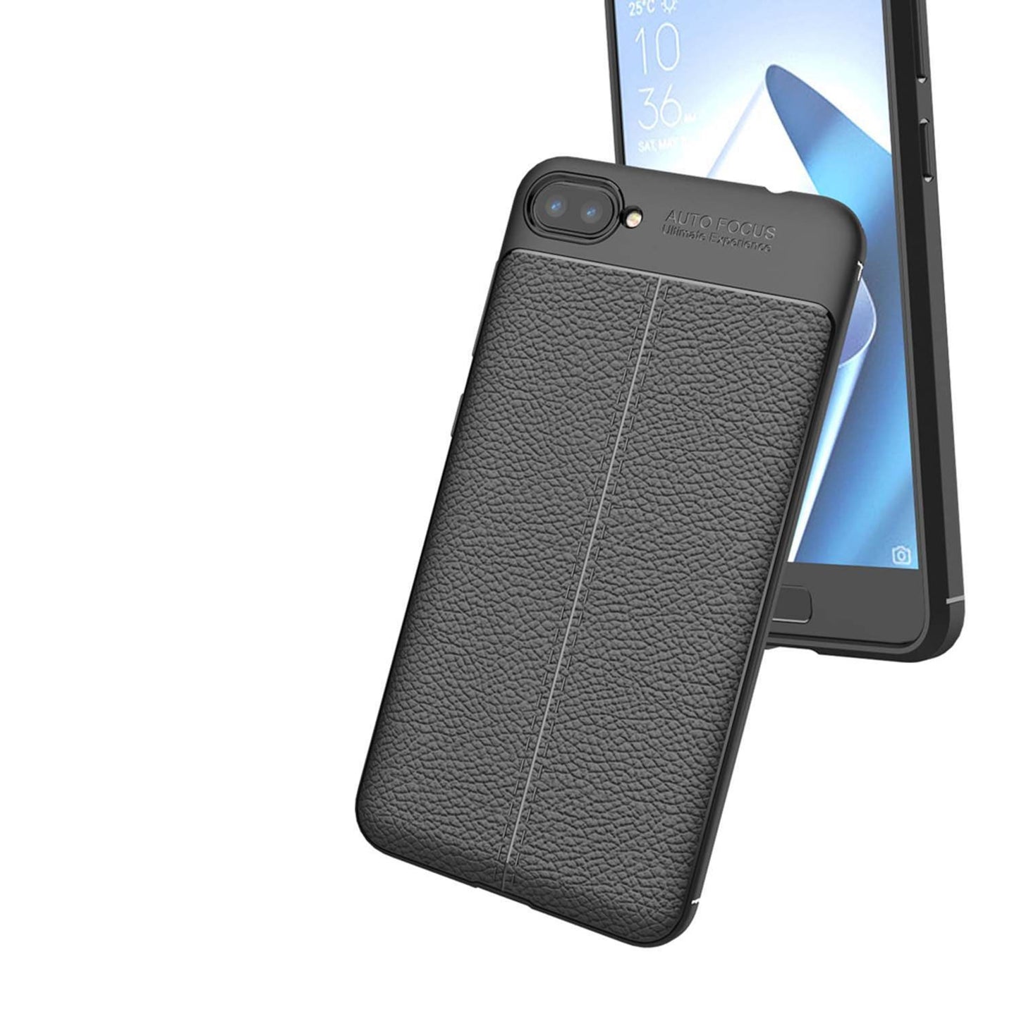 NALIA Hülle Leder-Look Handyhülle für ASUS ZenFone 4 Max 5,2", Silikon Case
