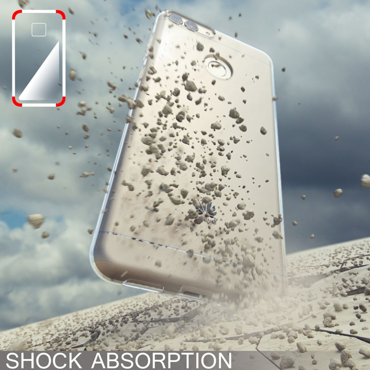 Huawei P Smart Handy Hülle von NALIA, Case Cover Transparent Schutzhülle Silikon