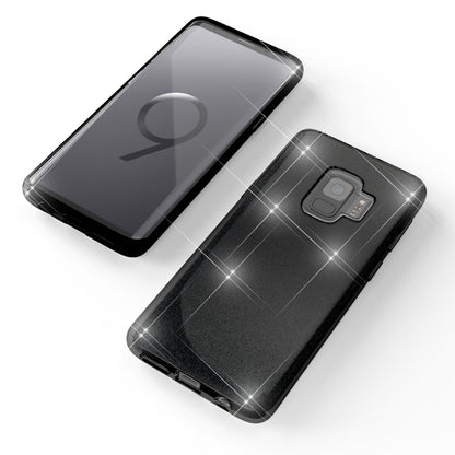 Samsung Galaxy S9 Hülle Handyhülle von NALIA, Glitzer Slim Case Cover Schutzhülle