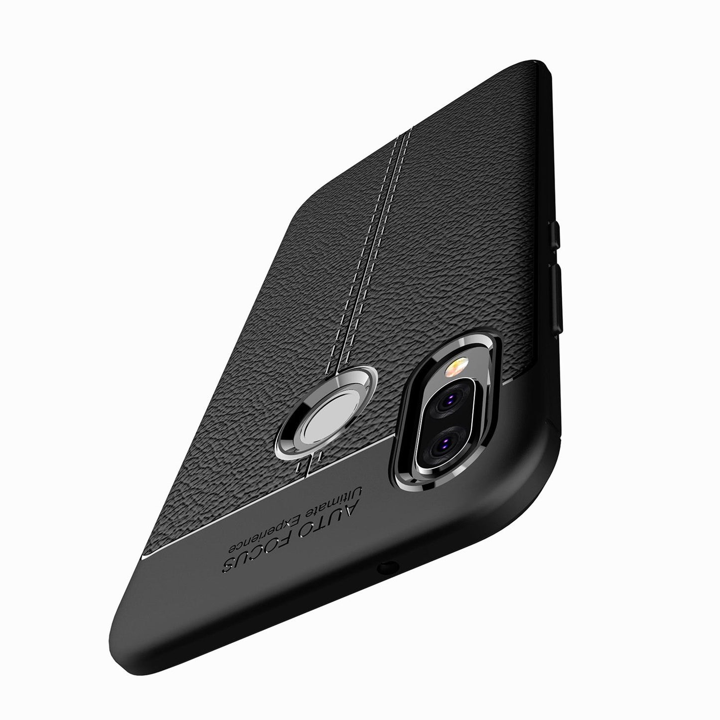 NALIA Handy Hülle für Huawei P20 Lite, Leder Look Silikon Slim Cover Case Schutz