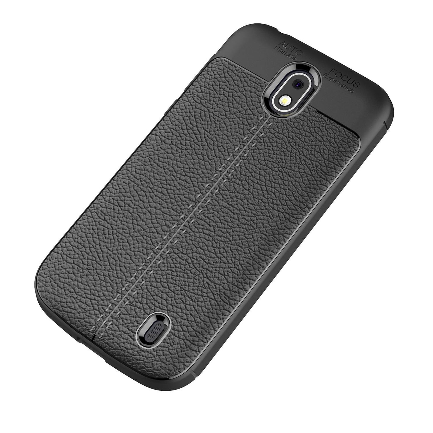 NALIA Hülle für Nokia 1, Leder Look Handyhülle Slim Silikon Cover Schutz Case