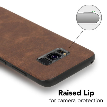 Samsung Galaxy S8 Plus Kunstleder Hülle von NALIA, stoßfeste Schutzhülle, dünne Handyhülle