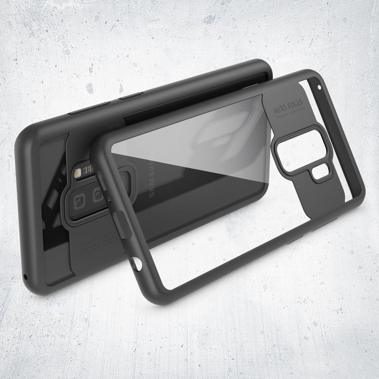 NALIA Handyhülle für Samsung Galaxy S9 Plus, Durchsichtiger Hardcase Bumper