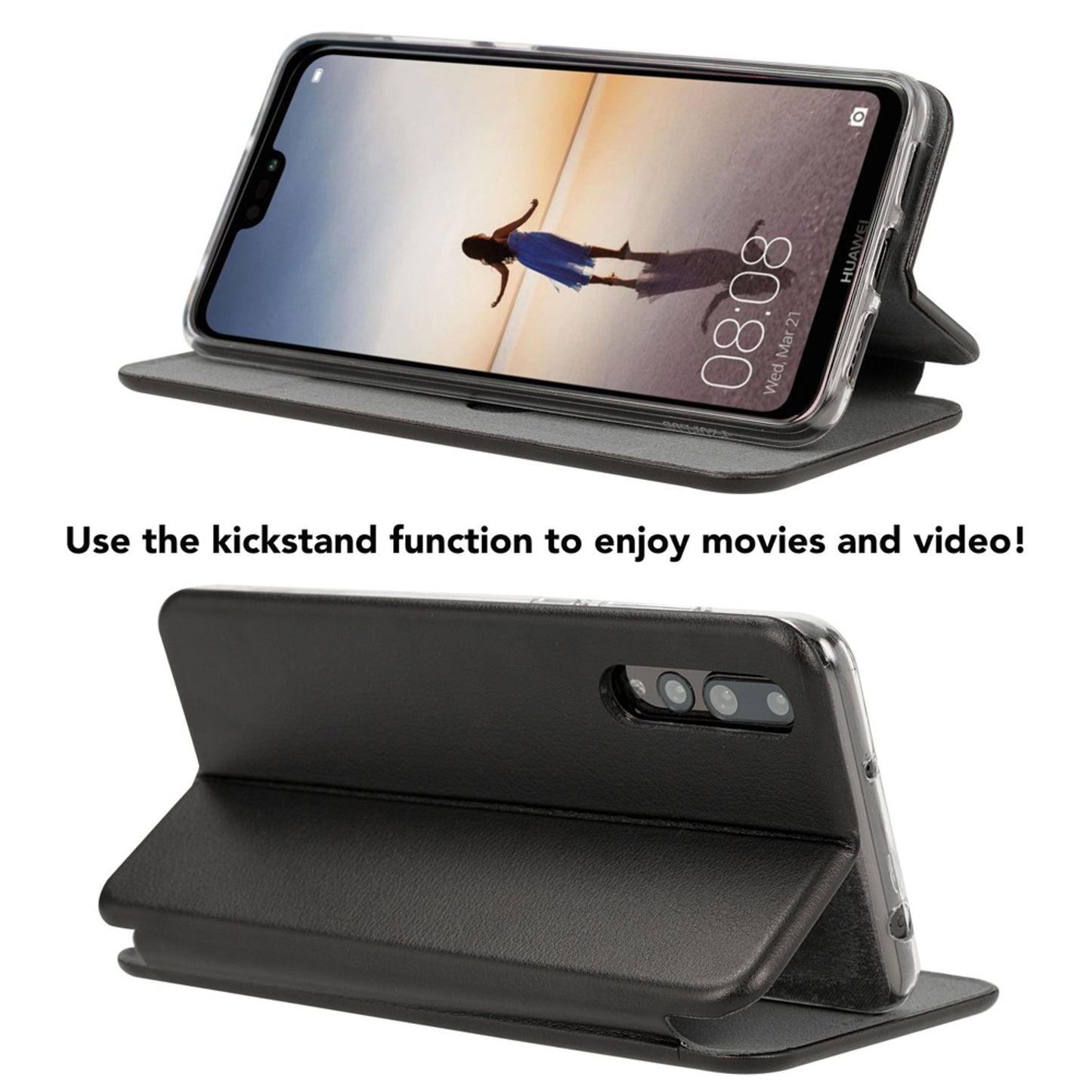 Huawei P20 Pro Klapp Hülle von NALIA Slim Handy Hülle Flip Case Cover mit Magnet