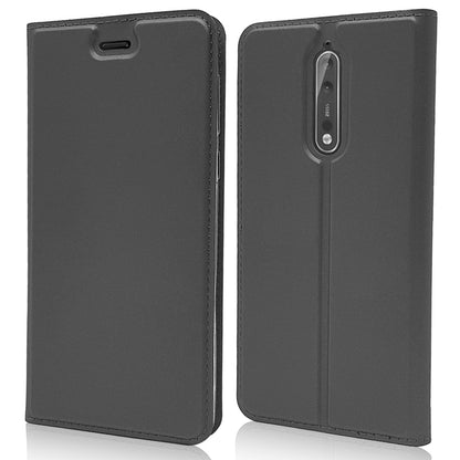 Nokia 8 Hülle Flipcase von NALIA, Slim Kickstand Handyhülle Flip-Case Cover