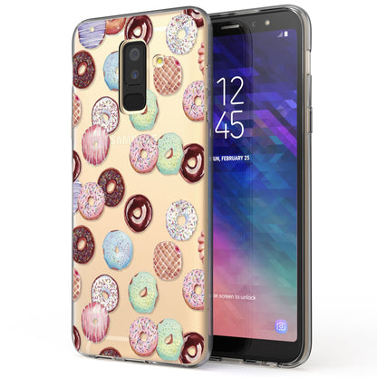 Samsung Galaxy A6 Plus Handy Hülle von NALIA, Silikon Motiv Case Schutz Cover