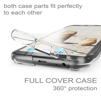 NALIA 360 Grad Handy Hülle für Samsung Galaxy A6, Full Cover Case Silikon Bumper