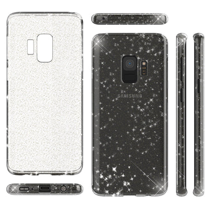 NALIA Glitter Handy Hülle für Samsung Galaxy S9, Glitzer Silikon Case Cover