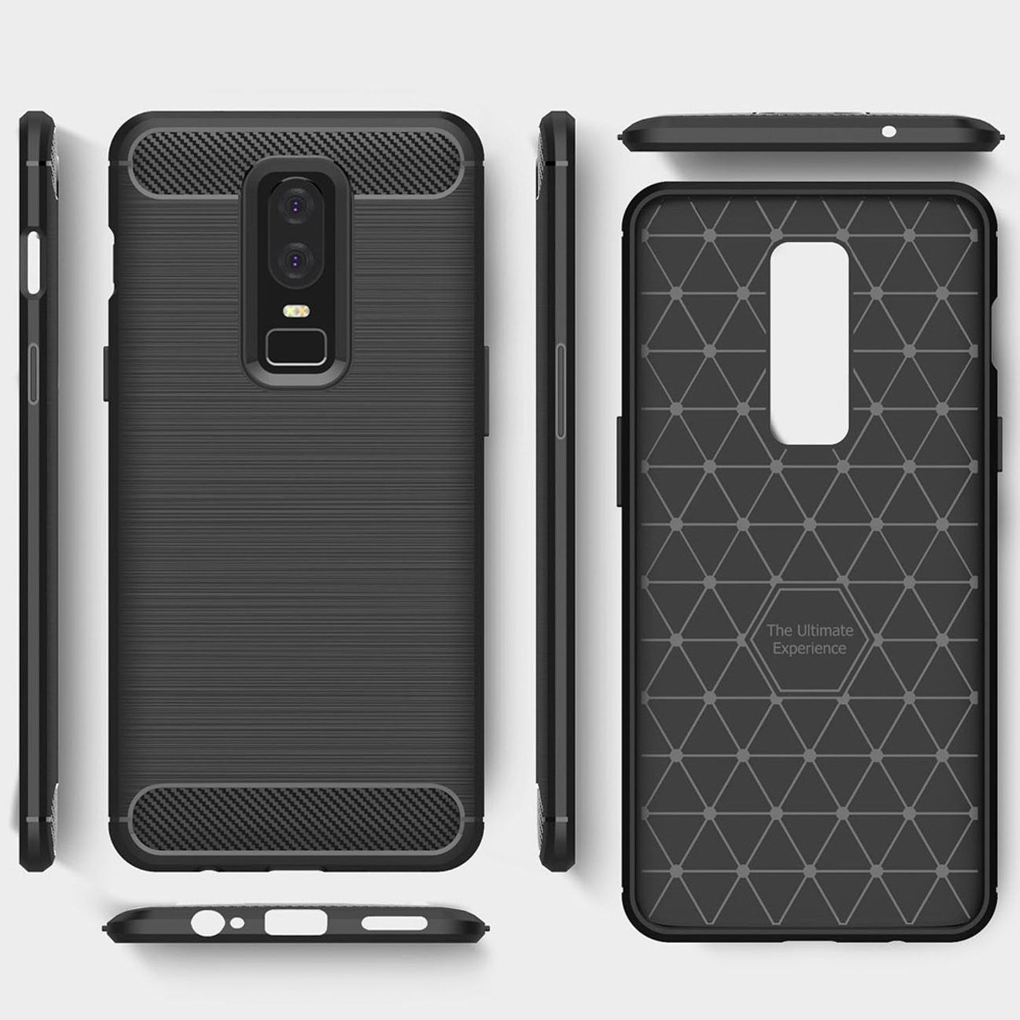 NALIA Schutzhülle für OnePlus 6,  Slim TPU Silikon Case Cover Dünne Handy Tasche