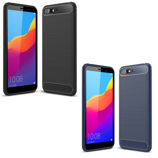 NALIA Handy-Hülle für Huawei Y6 (2018), Slim Silikon Case Schutz Cover Bumper