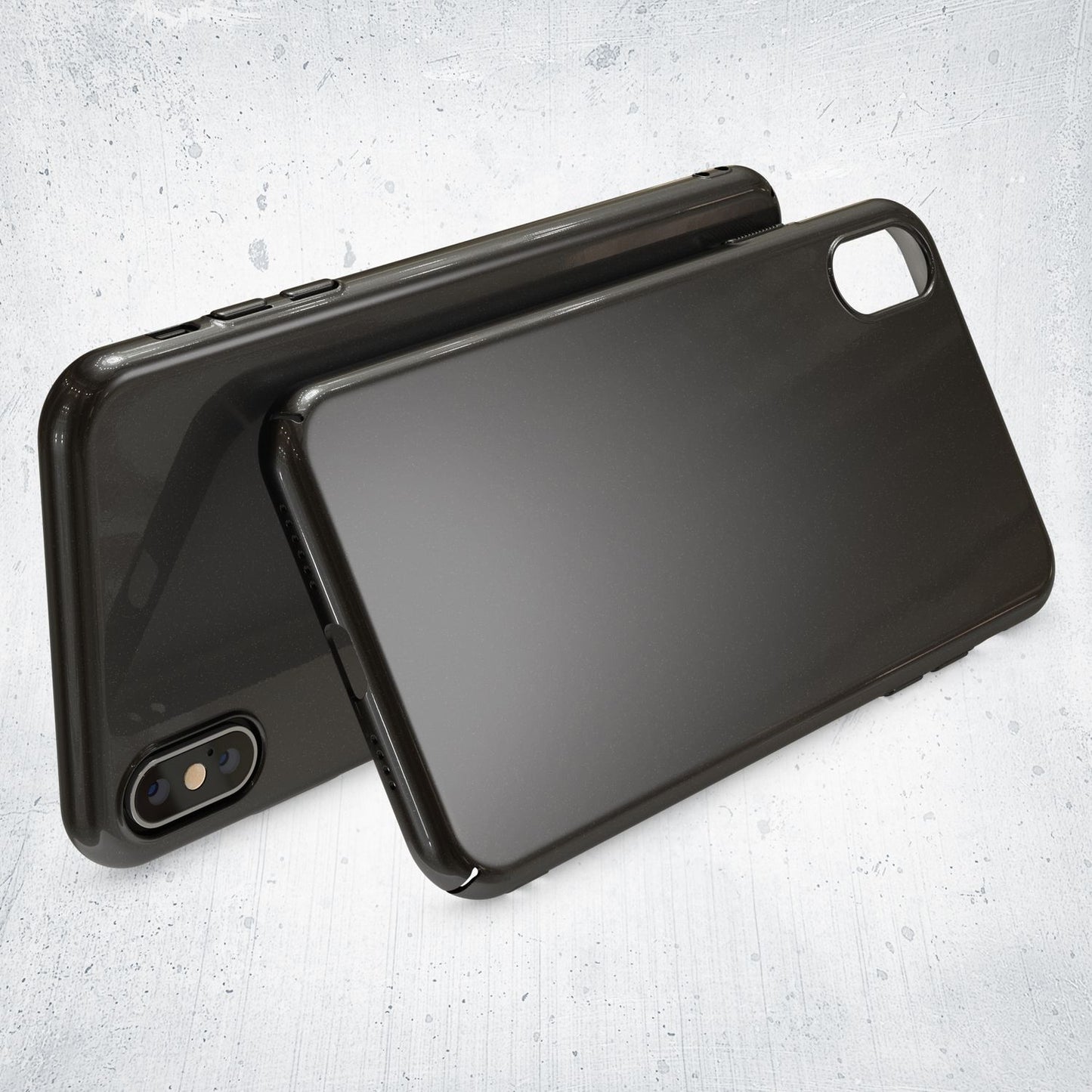 NALIA Handy Hülle für iPhone XS Max, Dünnes Hard Case Cover Etui Bumper Schutz