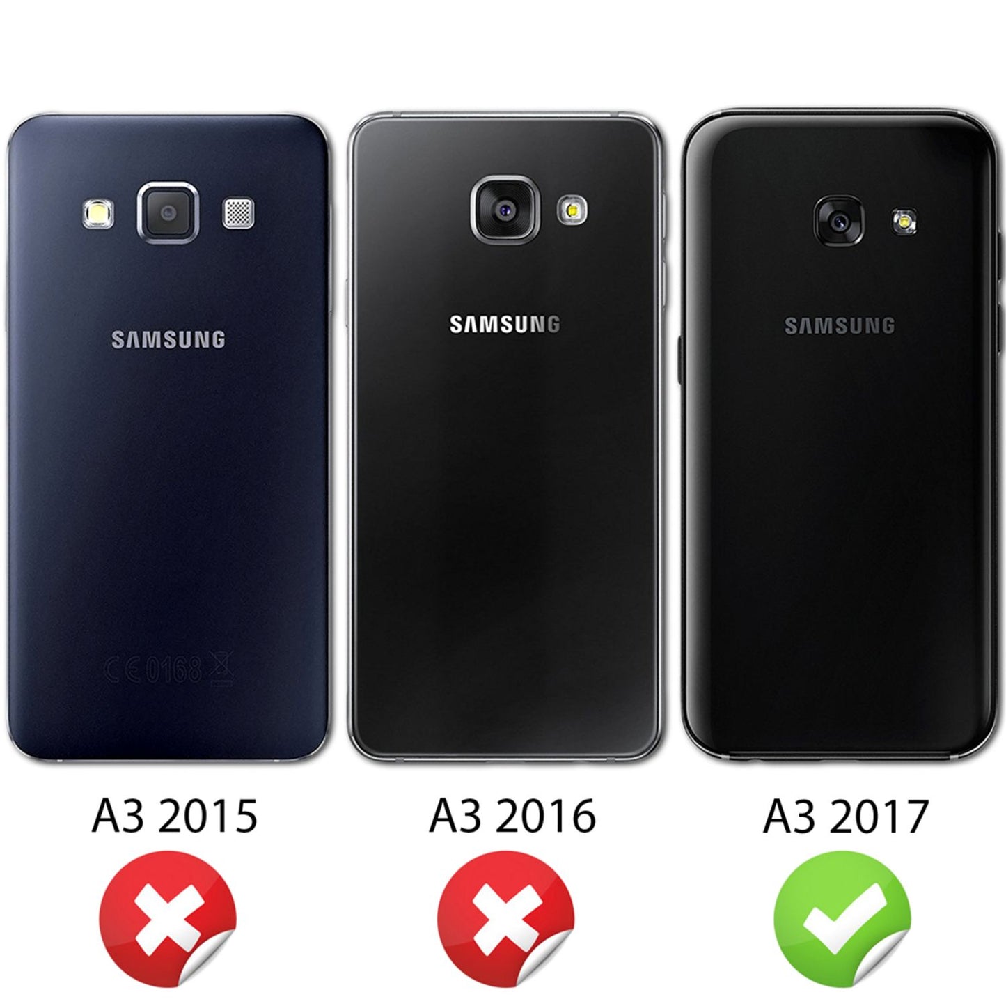 Samsung Galaxy A3 2017 Handy Hülle von NALIA, Silikon Glitzer Cover Case Schutz