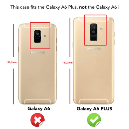 NALIA magnetische Ring Handy Hülle für Samsung Galaxy A6 Plus Case Cover Silikon