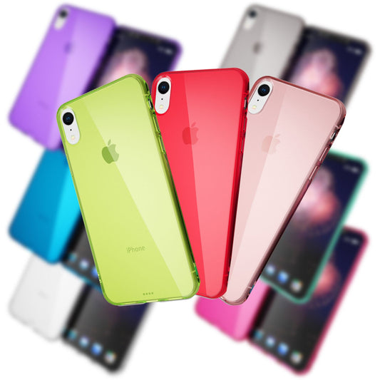 NALIA Handyhülle für iPhone XR, Ultra-Slim Silikon Case Cover Crystal Clear Etui