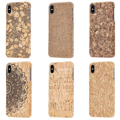 NALIA Kork Hülle für iPhone XS Max, Handyhülle Natur Holz Look Handy-Tasche Case