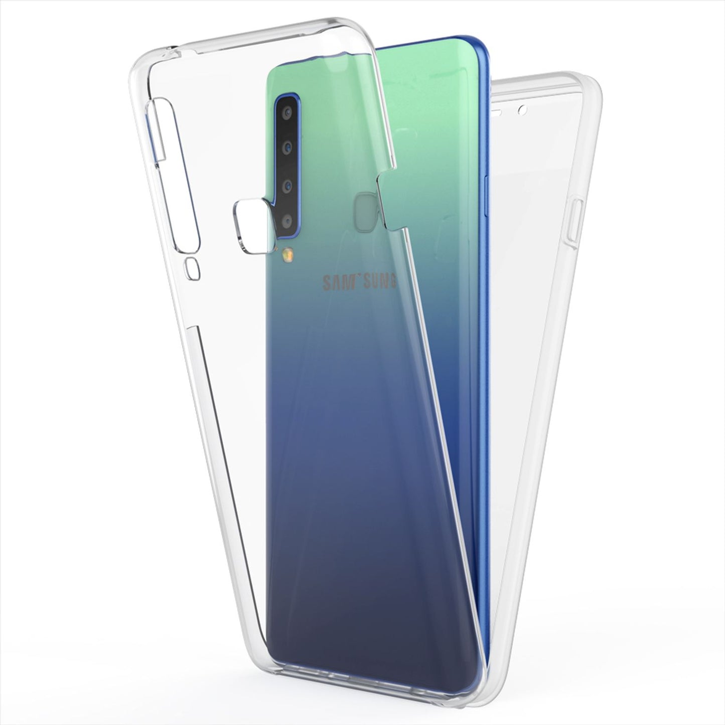 NALIA 360 Grad Handy Hülle für Samsung Galaxy A9 2018, Full Cover Rundum Case
