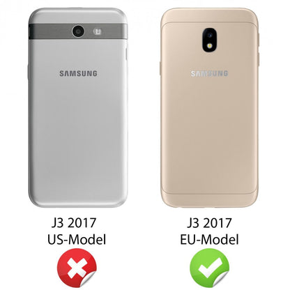 NALIA Handy Hülle für Samsung Galaxy J3 2017, Silikon Schutz Case Cover Bumper