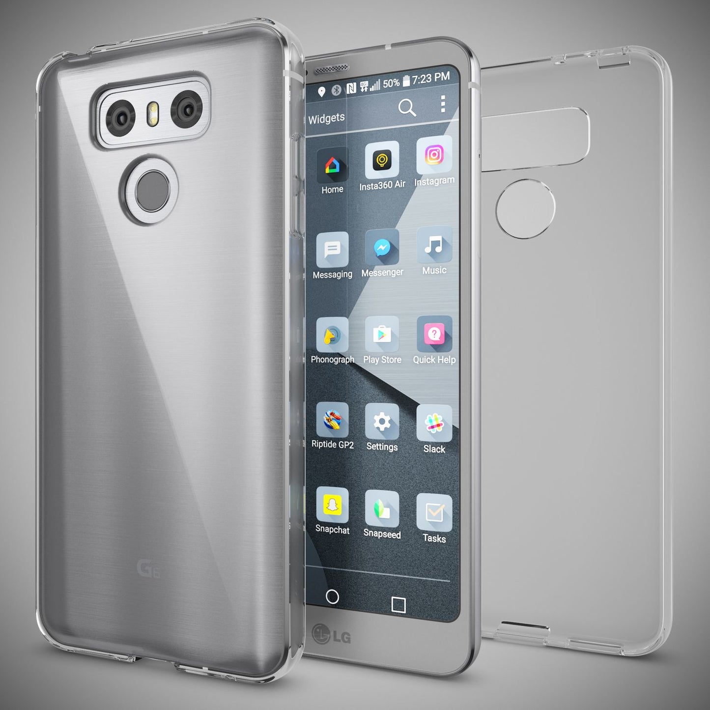 LG G6 Hülle Handyhülle von NALIA, Slim Silikon Cover Schutzhülle - Transparent