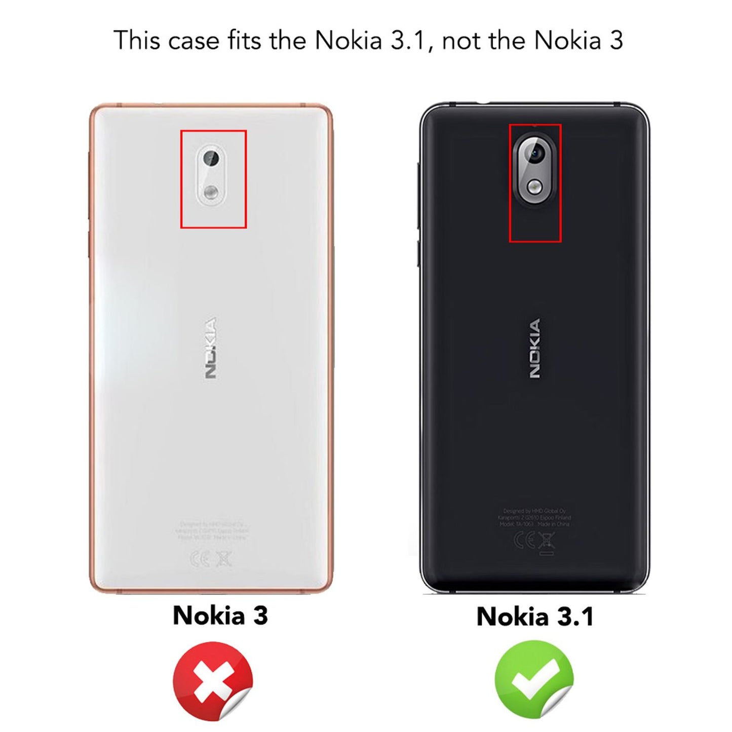 Nokia 3.1 (2018) Handy Hülle von NALIA, Soft TPU Silikon Case Cover Bumper Etui