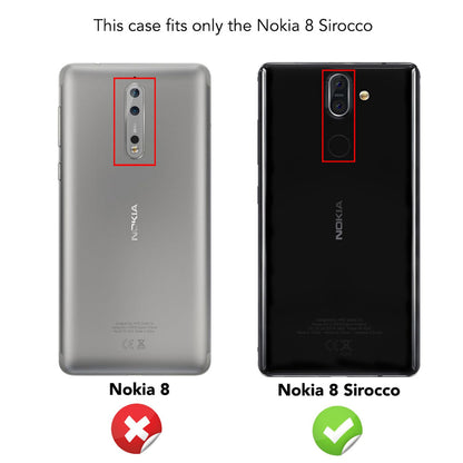 Nokia 8 Sirocco Handy Hülle von NALIA, Dünnes TPU Silikon Case Cover Schutz Phone Bumper