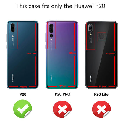 Huawei P20 Spiegel Handy Hülle von NALIA, Slim Silikon Mirror Case Cover Schutz