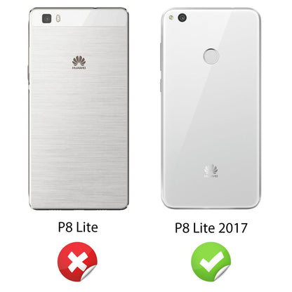 Huawei P8 Lite (2017) Glitzer Handy Hülle von NALIA, Silikon Case Cover Schutz