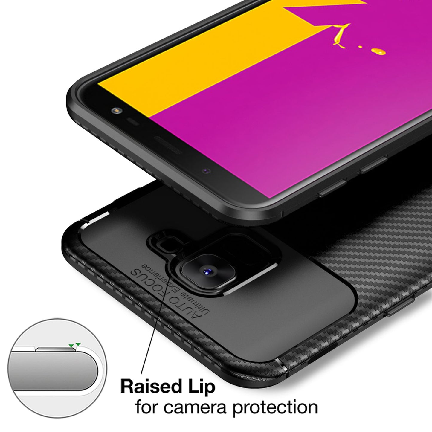 NALIA Hülle für Samsung Galaxy J6 (2018), Slim Soft Silikon Case Cover Etui