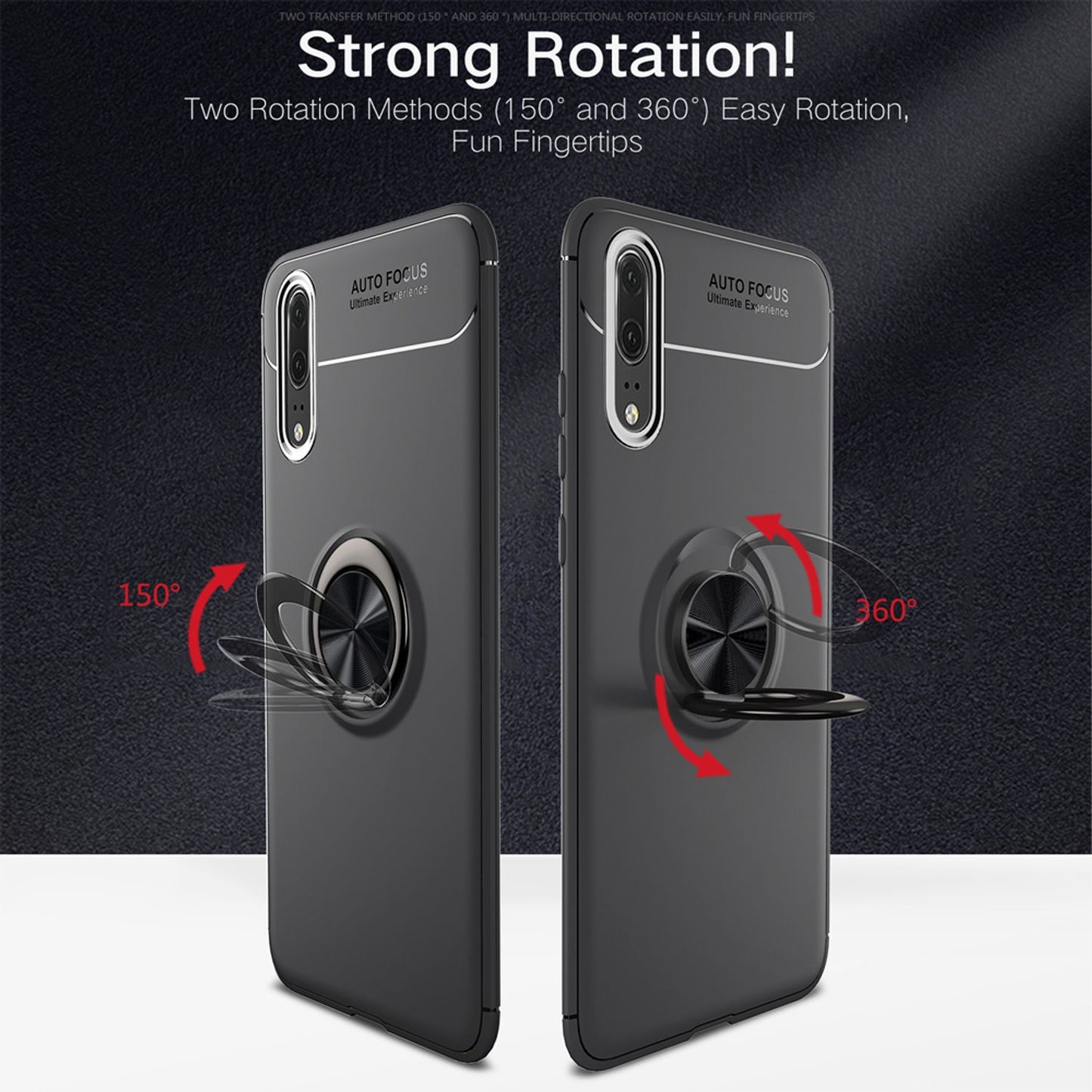 NALIA Ring Hülle für Huawei P20 Pro Magnet Silikon Cover Case Handy Schutz Stand