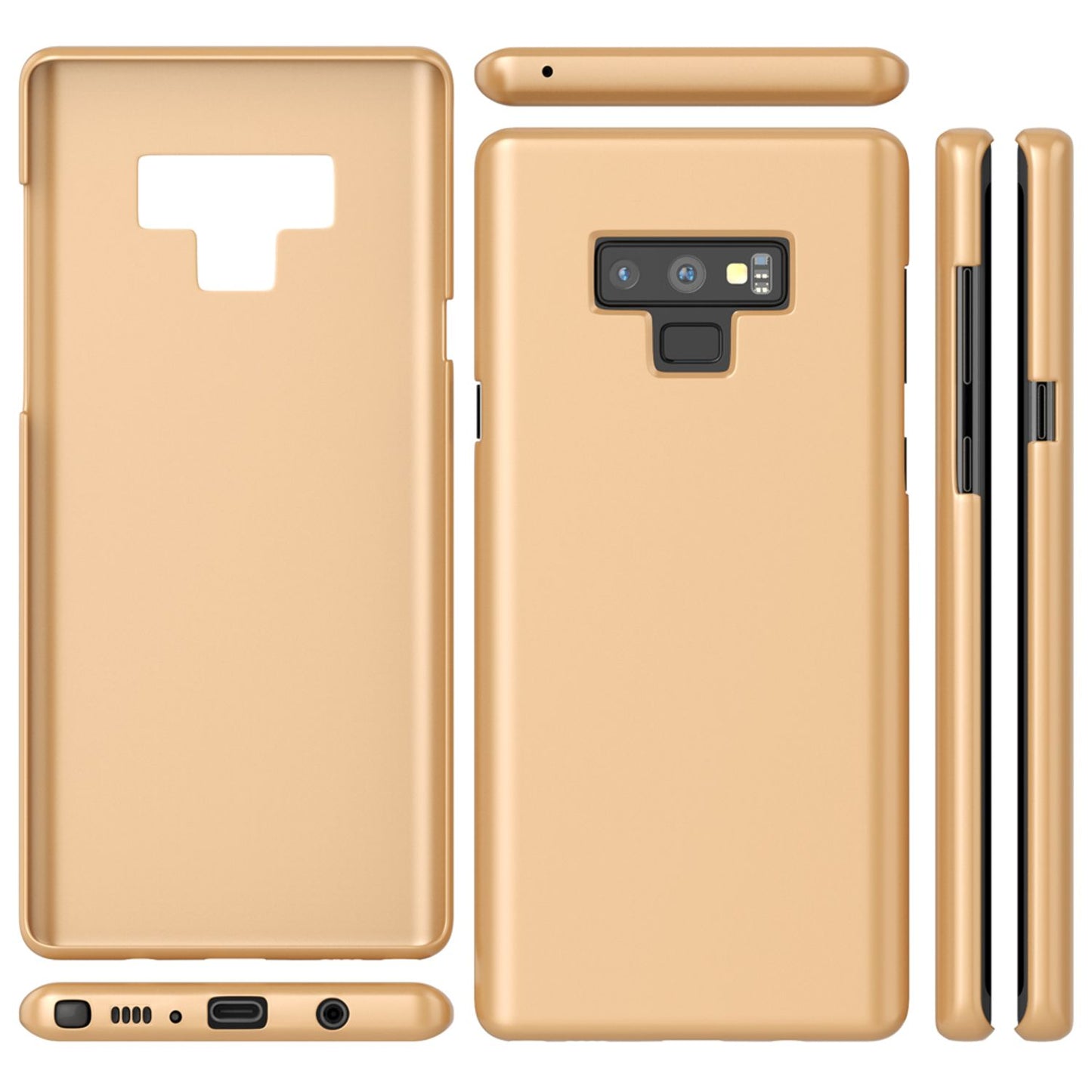 NALIA Handy Hülle für Samsung Galaxy Note 9, Dünn Hard Case Cover Schutzhülle