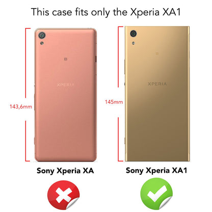 Sony Xperia XA1 Handy Hülle von NALIA, Silikon Case Cover, Dünner Gummi  Schutz