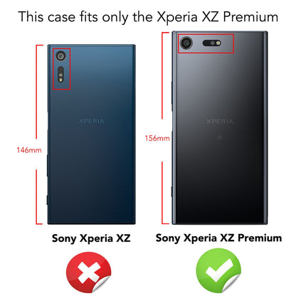 Sony Xperia XZ Premium Handy Hülle von NALIA Case Cover Tasche Schutz Transparent