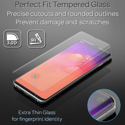 NALIA 2x Schutz Glas für Samsung Galaxy S10, 9H Full Cover Display Panzer Folie