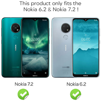 NALIA (2-Pack) Schutzglas für Nokia 6.2 Glas, 9H Full-Cover Screen Displayschutz