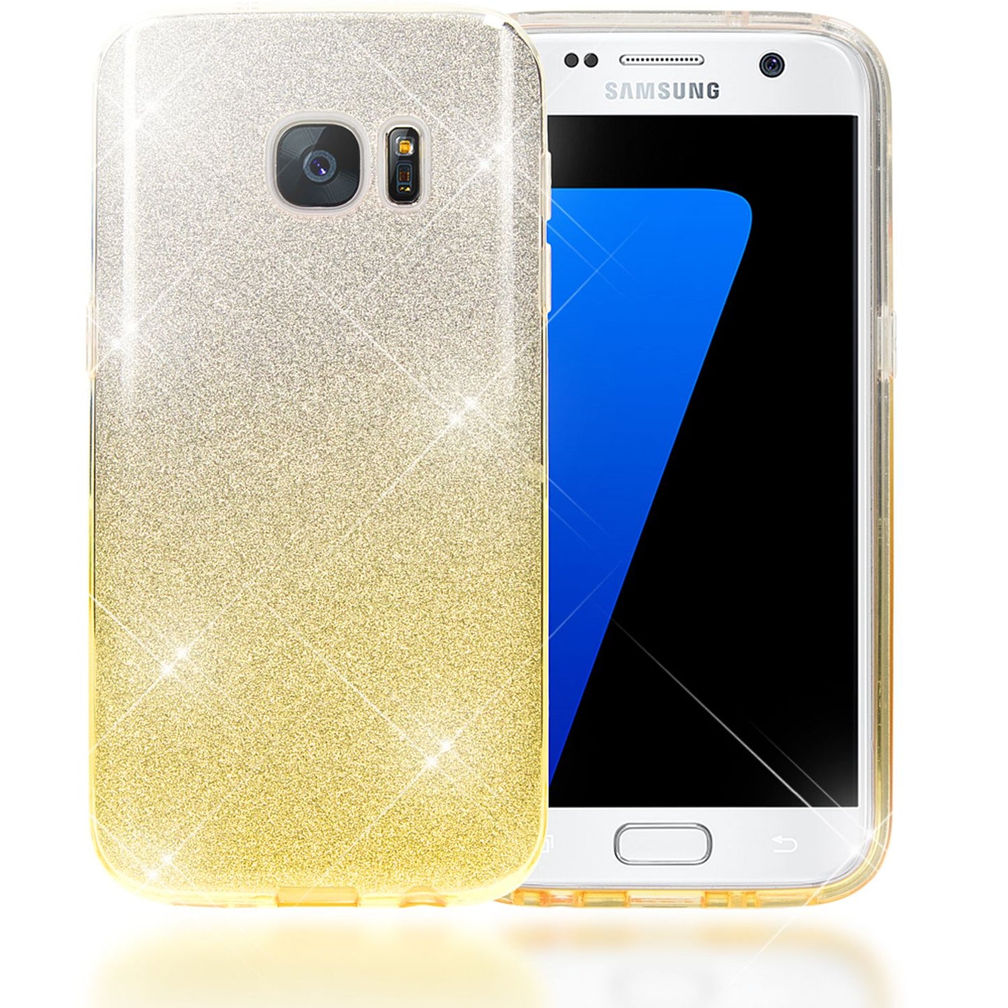 NALIA Handy Hülle für Samsung Galaxy S7, Silikon Case Cover Schutz Tasche Bumper