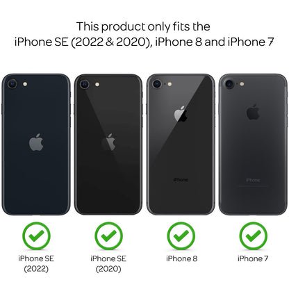 NALIA Handy Hülle für iPhone SE 2022 / SE 2020 / 8 / 7, Silikon Case Cover Etui