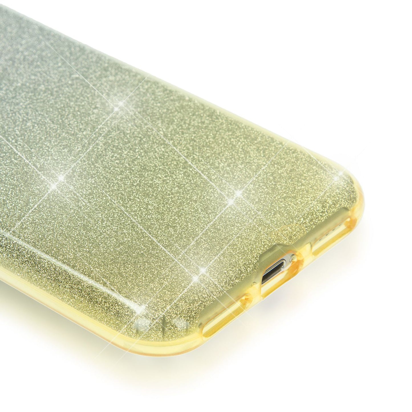 iPhone 7 Hülle Handyhülle von NALIA, Dünnes Glitzer Silikon-Case, Bling Cover