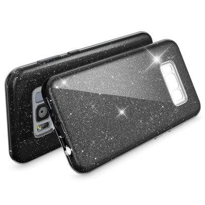 Samsung Galaxy S8 Plus Handy Hülle von NALIA, Glitzer Silikon Cover Case Schutz