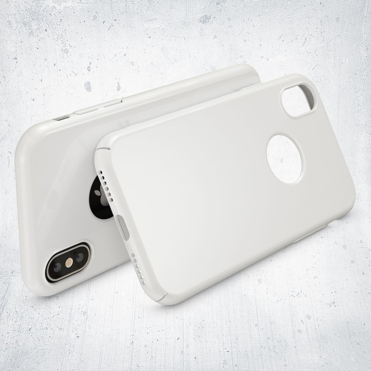 NALIA Handy Hülle für Apple iPhone X XS, Dünnes Hard Case Cover Schutz Bumper