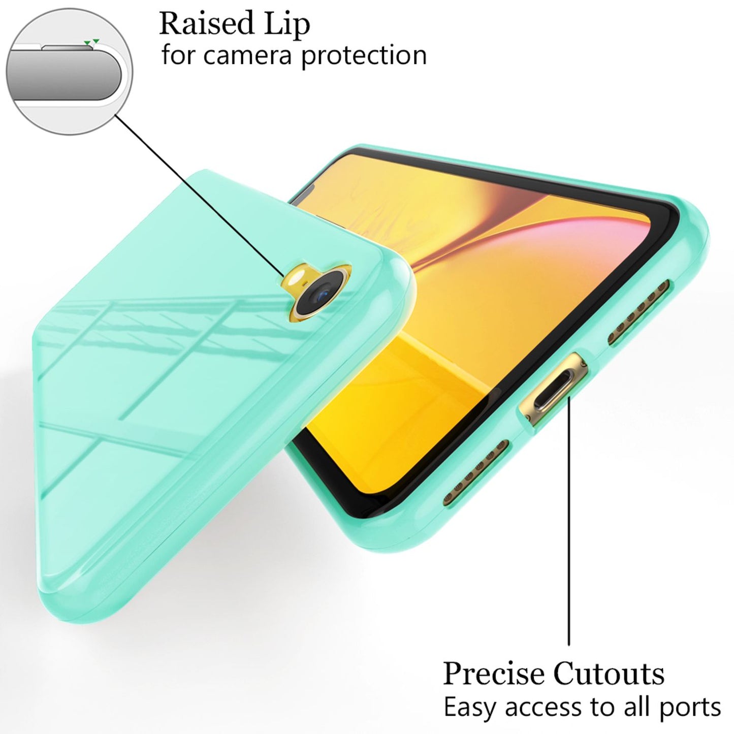 NALIA 360° Magnet Hülle für iPhone XR, Slim Hard Case Cover mit Display Schutz