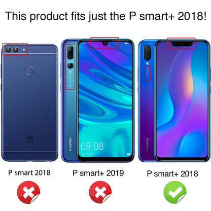 NALIA Handy Hülle für Huawei P Smart+ 2018, Hard Case Cover Schutz Tasche Etui