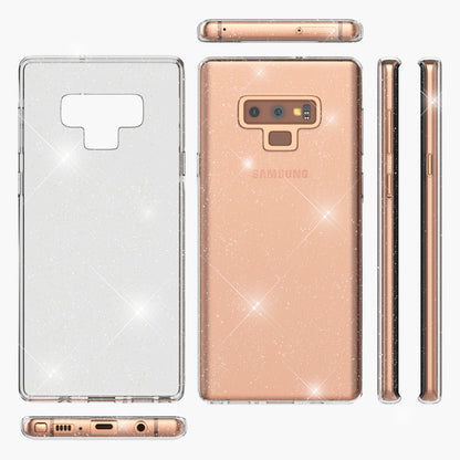 NALIA Glitter Hülle kompatibel mit Samsung Galaxy Note 9, Glitzer Case Cover