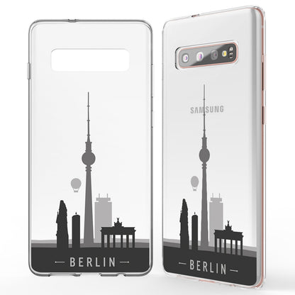 NALIA Hülle für Samsung Galaxy S10 Plus, Motiv Handyhülle Silikon Case Cover