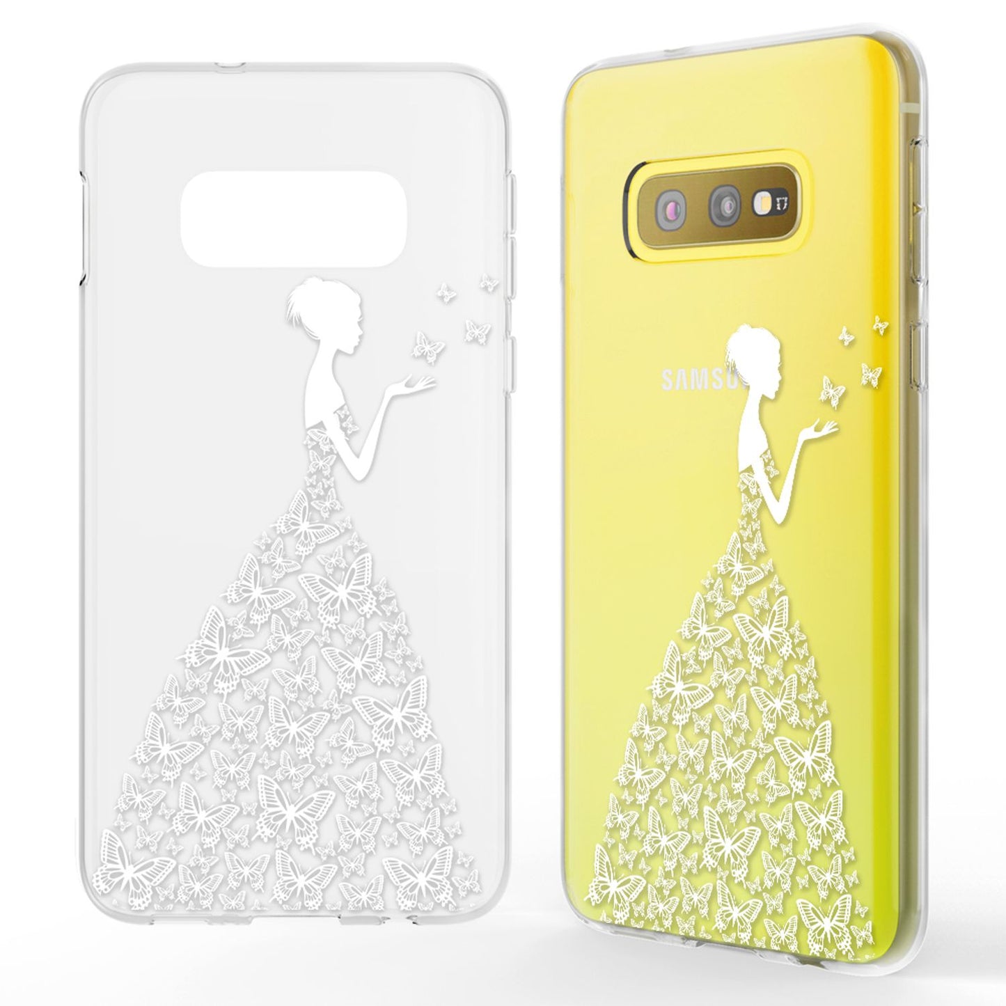 NALIA Hülle für Samsung Galaxy S10e, Motiv Handyhülle Silikon Case Schutz Cover