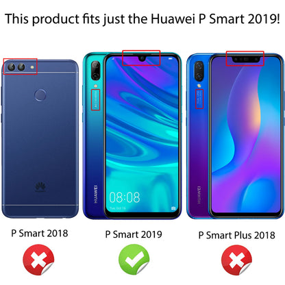 NALIA Ring Hülle für Huawei P smart 2019, Magnetische Silikon Handy Hülle Cover