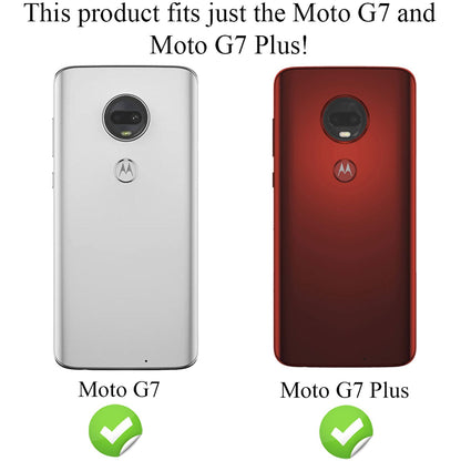 NALIA Handy Hülle für Motorola Moto G7 / Moto G7 Plus, Slim Silikon Case Cover