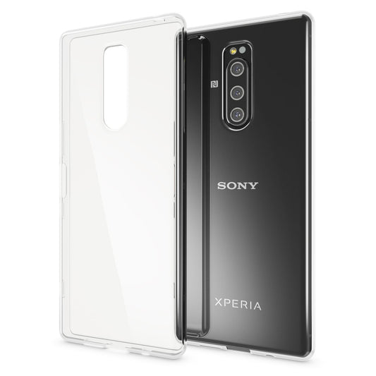 NALIA Handyhülle für Sony Xperia 1 Hülle, Dünne Durchsichtige Silikon Schutzhülle