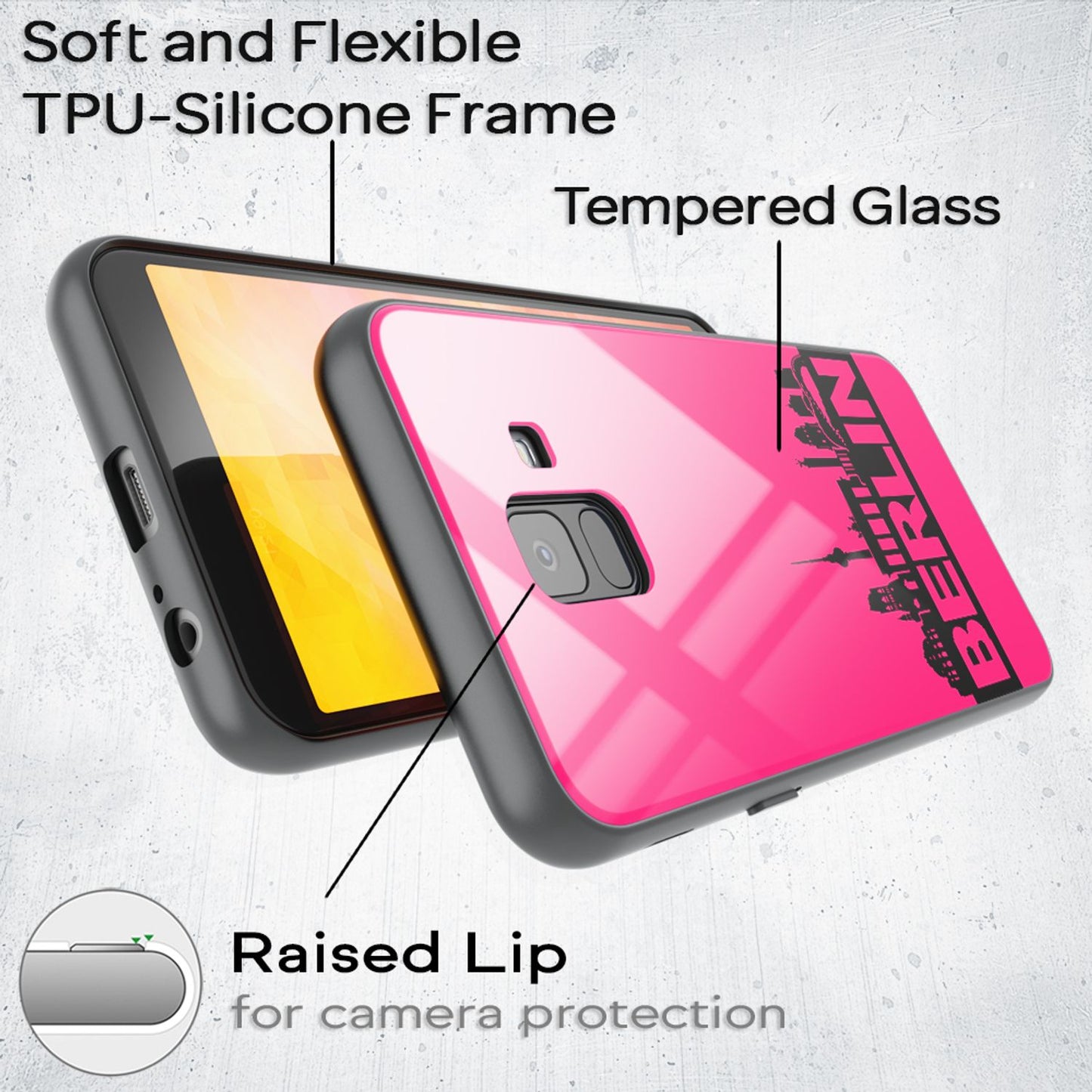 NALIA Motiv Handyhülle für Samsung Galaxy A6, Schutz Case Cover Tasche Bumper Etui